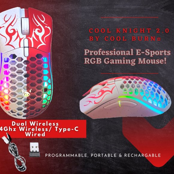 Dual Wireless RGB Pro Gaming Mouse - Wireless - Picture 2 of 10